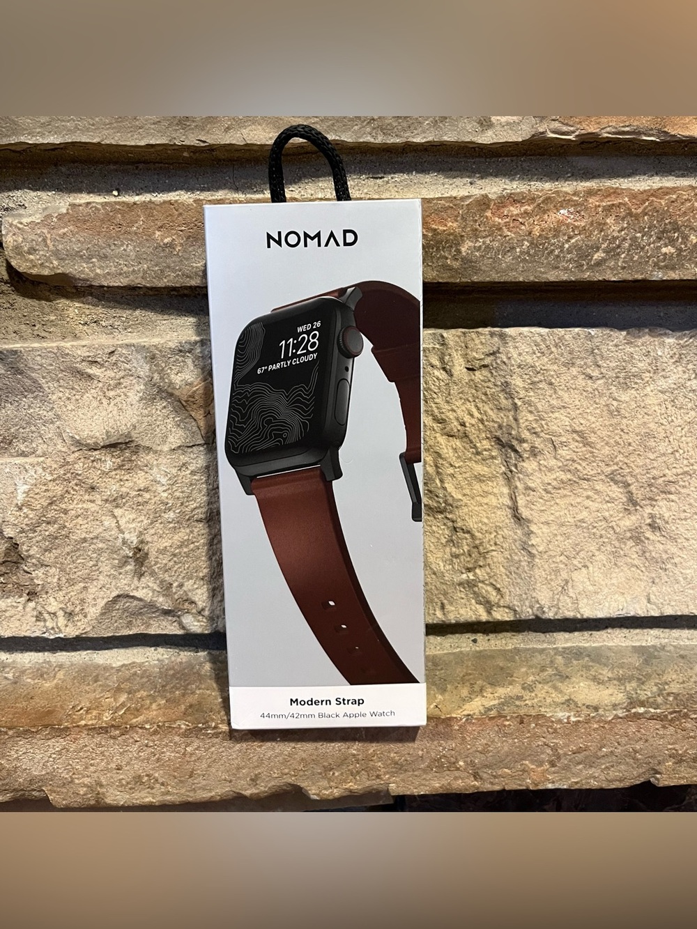 NOMAD Modern Strap Horween Leather for Apple Watch - Rustic Brown (44mm/42mm)